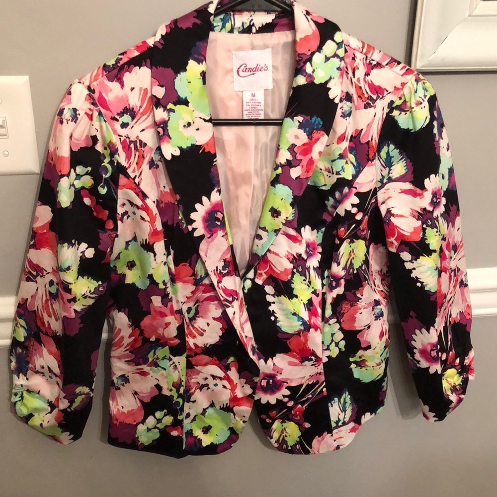 Floral blazer